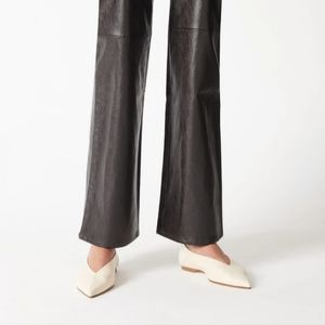 Aeyde Moa Nappa Flats, Creamy, Size 40 IT, EUC